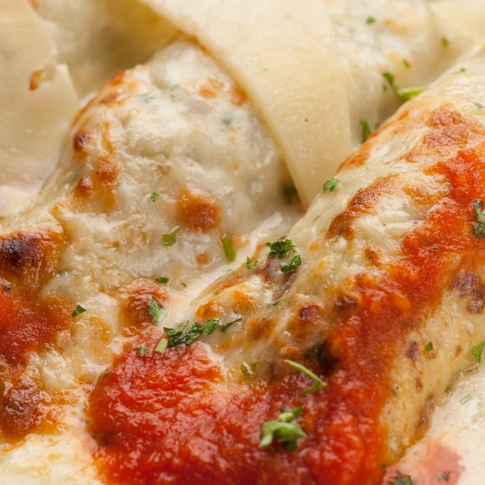 Canelones De Carne.