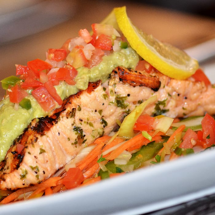 Grilled Atlantic Salmon.