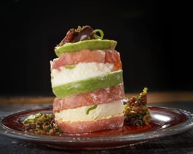 Caprese & Crab Meat Salad.